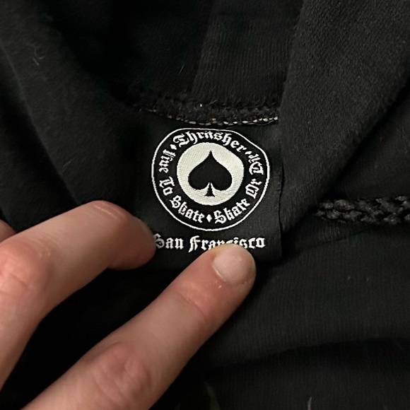 Thrasher BBQ Logo Hoodie Black Men’s Large - Picture 2 of 6